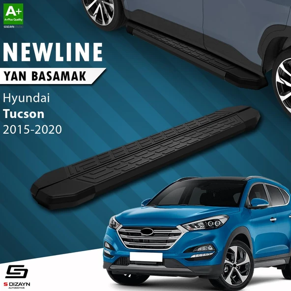 S-Dizayn Hyundai Tucson 3 NewLine Siyah Yan Basamak 173 Cm 2015-2020 A+ Kalite ürün görseli