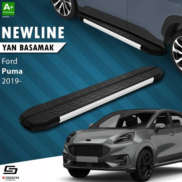 S-Dizayn Ford Puma NewLine Aluminyum Yan Basamak 173 Cm 2019 Üzeri A+ Kalite ürün görseli