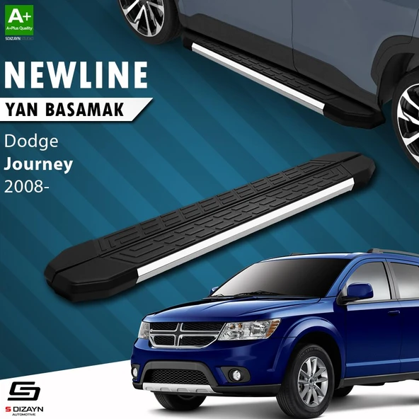 S-Dizayn Dodge Journey NewLine Krom Yan Basamak 183 Cm 2008-2020 A+ Kalite ürün görseli