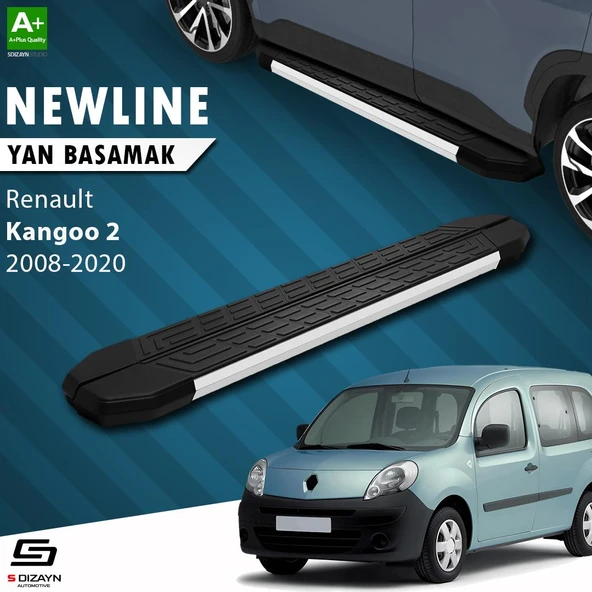 S-Dizayn Renault Kangoo 2 NewLine Aluminyum Yan Basamak 193 Cm 2008-2020 A+ Kalite ürün görseli