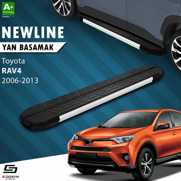 S-Dizayn Toyota Rav 4 3 NewLine Aluminyum Yan Basamak 163 Cm 2006-2013 A+ Kalite ürün görseli
