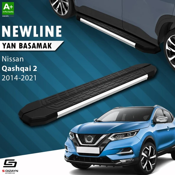 S-Dizayn Nissan Qashqai 2 NewLine Krom Yan Basamak 173 Cm 2014-2021 A+ Kalite ürün görseli
