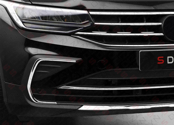 S-Dizayn VW Tiguan Krom Sis Çerçevesi 2 Prç. 2020-2024 - Resim 7