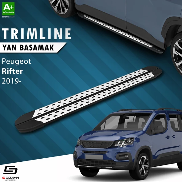 S-Dizayn Peugeot Rifter TrimLine Gri Yan Basamak 202 Cm 2019 Üzeri A+ Kalite ürün görseli