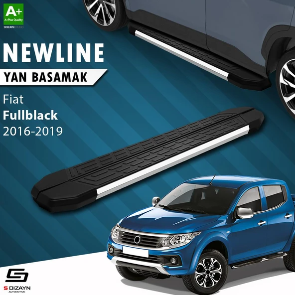 S-Dizayn Fiat Fullback NewLine Krom Yan Basamak 193 Cm 2016-2019 A+ Kalite ürün görseli