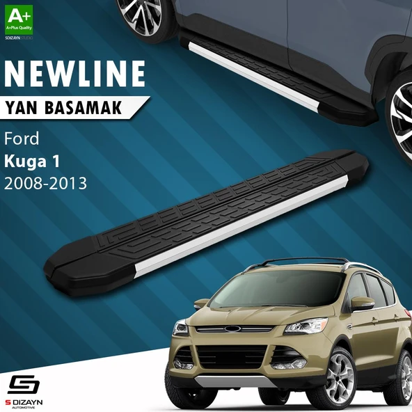 S-Dizayn Ford Kuga 1 NewLine Aluminyum Yan Basamak 183 Cm 2008-2012 A+ Kalite ürün görseli
