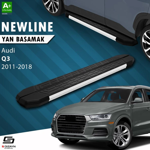 S-Dizayn Audi Q3 8U NewLine Aluminyum Yan Basamak 173 Cm 2011-2018 A+ Kalite ürün görseli