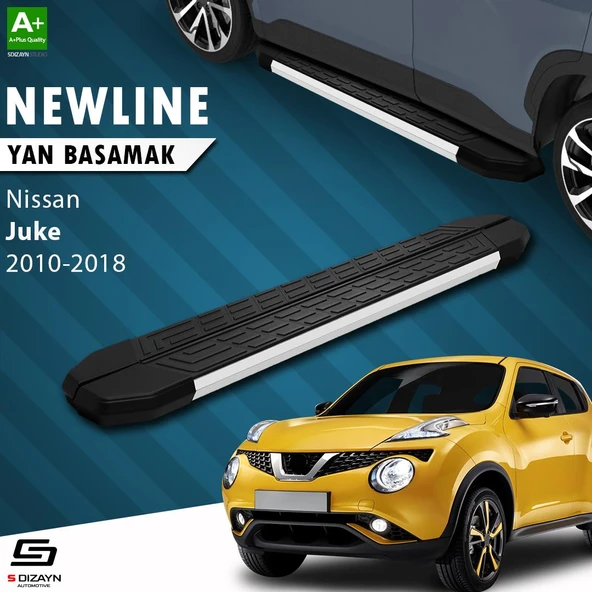 S-Dizayn Nissan Juke NewLine Aluminyum Yan Basamak 173 Cm 2010-2018 A+ Kalite ürün görseli