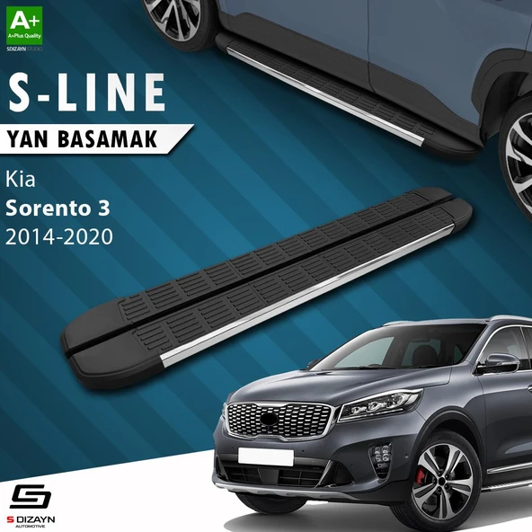 S-Dizayn Kia Sorento 3 S-Line Krom Yan Basamak 183 Cm 2014-2020 A+ Kalite ürün görseli
