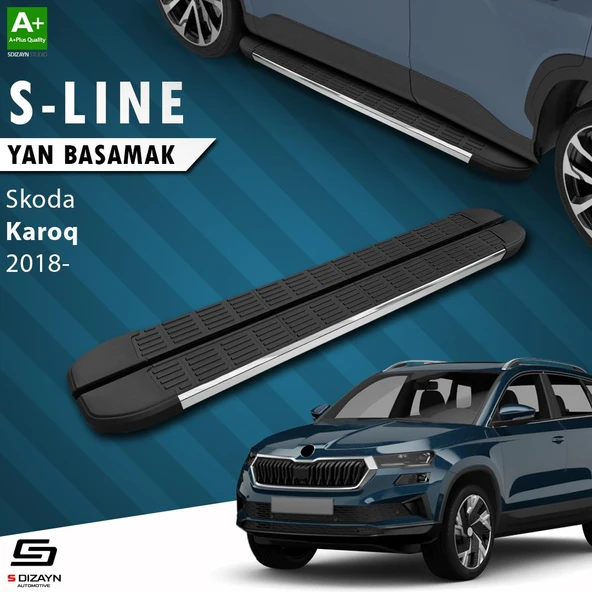 S-Dizayn Skoda Karoq S-Line Krom Yan Basamak 173 Cm 2018 Üzeri A+ Kalite ürün görseli
