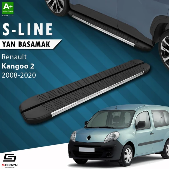 S-Dizayn Renault Kangoo 2 S-Line Krom Yan Basamak 193 Cm 2008-2020 A+ Kalite ürün görseli