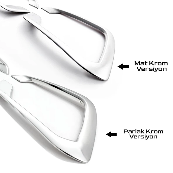 S-Dizayn Fiat Egea Sedan Krom Sis Çerçevesi 2 Prç. 2020 Üzeri (Mat Krom) - Resim 4