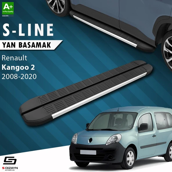 S-Dizayn Renault Kangoo 2 S-Line Aluminyum Yan Basamak 193 Cm 2008-2020 A+ Kalite ürün görseli