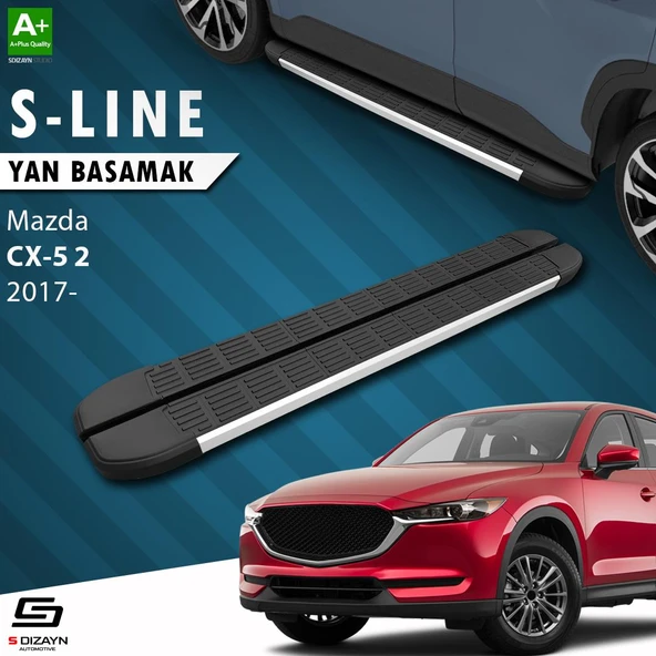 S-Dizayn Mazda CX-5 2 S-Line Aluminyum Yan Basamak 183 Cm 2017 Üzeri A+ Kalite ürün görseli