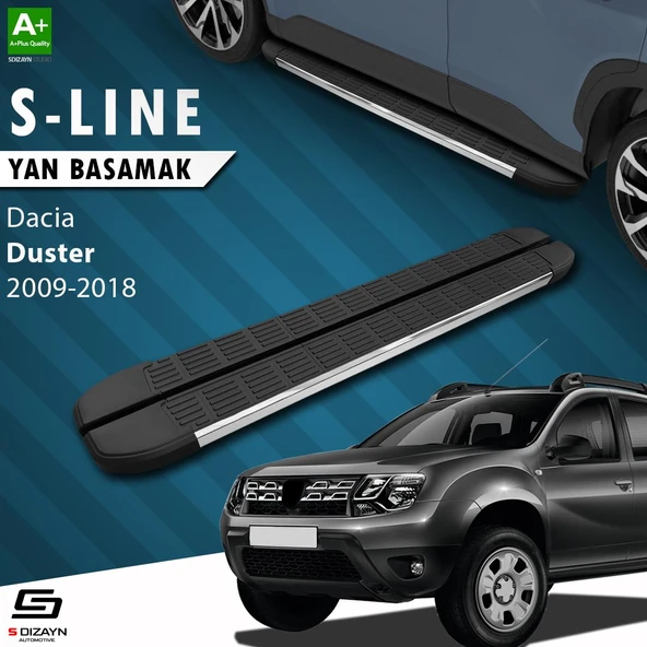 S-Dizayn Dacia Duster S-Line Krom Yan Basamak 173 Cm 2009-2018 A+ Kalite ürün görseli