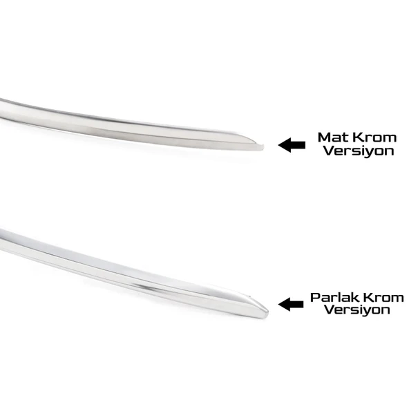 S-Dizayn Fiat Egea Sedan Krom Ön Tampon Çıtası 2020 Üzeri (Mat Krom) - Resim 4
