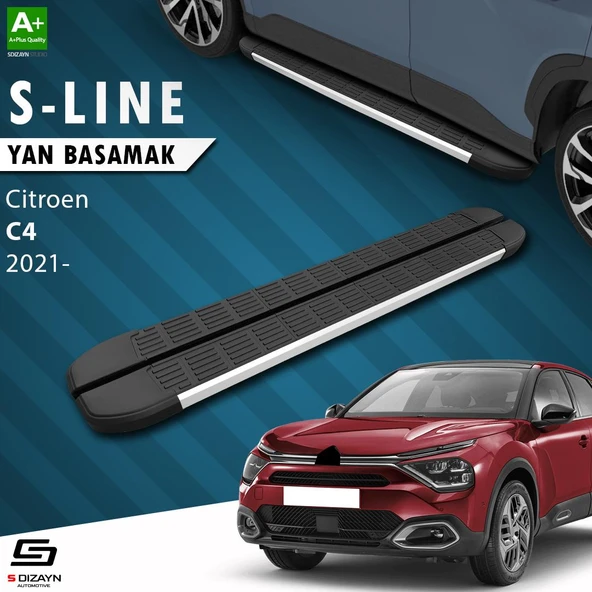 S-Dizayn Citroen C4 3 S-Line Aluminyum Yan Basamak 183 Cm 2021 Üzeri A+ Kalite ürün görseli