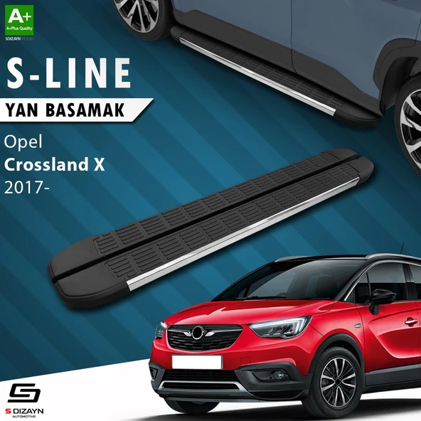 S-Dizayn Opel Crossland X S-Line Krom Yan Basamak 173 Cm 2017 Üzeri A+ Kalite ürün görseli