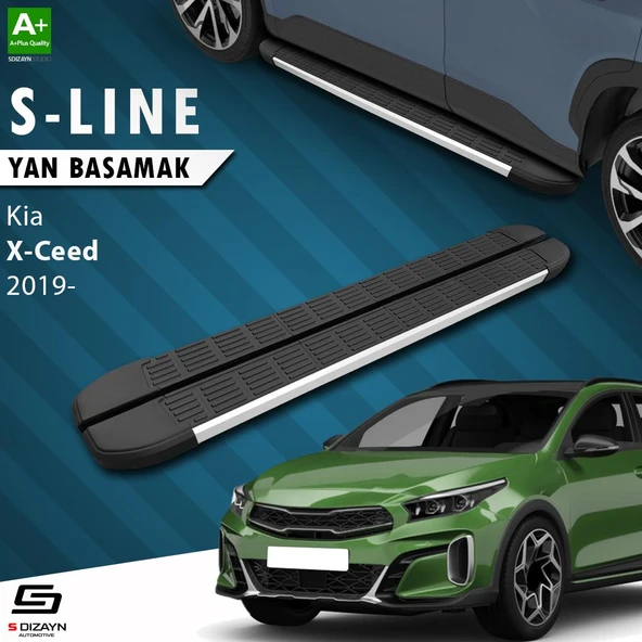 S-Dizayn Kia XCeed S-Line Aluminyum Yan Basamak 183 Cm 2019 Üzeri A+ Kalite ürün görseli