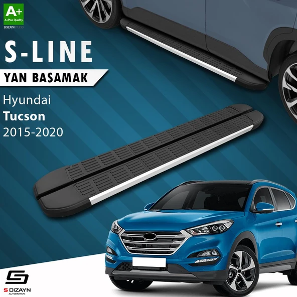 S-Dizayn Hyundai Tucson 3 S-Line Aluminyum Yan Basamak 173 Cm 2015-2020 A+ Kalite ürün görseli