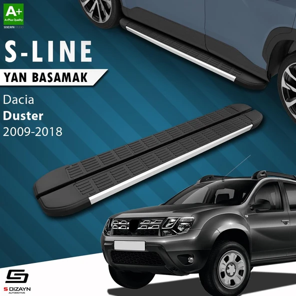 S-Dizayn Dacia Duster S-Line Aluminyum Yan Basamak 173 Cm 2009-2018 A+ Kalite ürün görseli