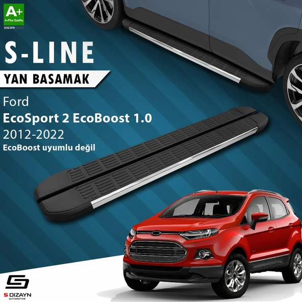 S-Dizayn Ford EcoSport 2 S-Line Krom Yan Basamak 173 Cm 2012-2022 A+ Kalite ürün görseli