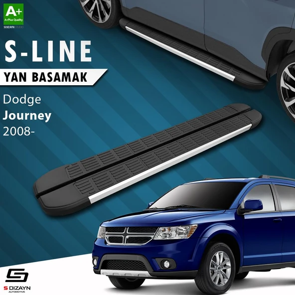 S-Dizayn Dodge Journey S-Line Aluminyum Yan Basamak 183 Cm 2008-2020 A+ Kalite ürün görseli