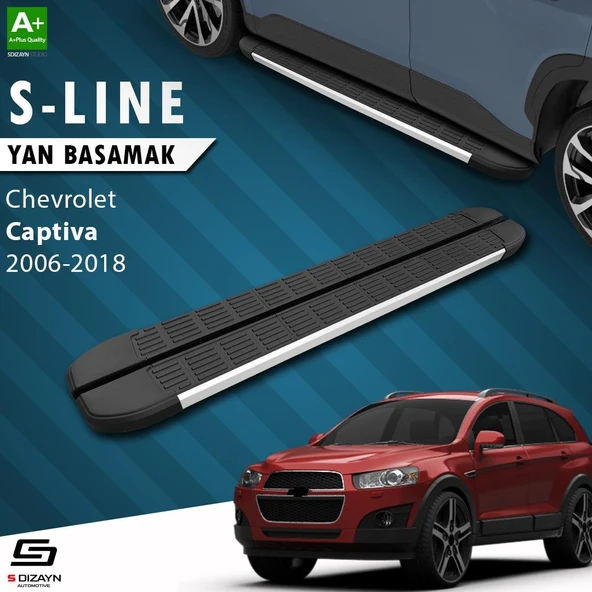 S-Dizayn Chevrolet Captiva S-Line Aluminyum Yan Basamak 183 Cm 2006-2018 A+ Kalite ürün görseli