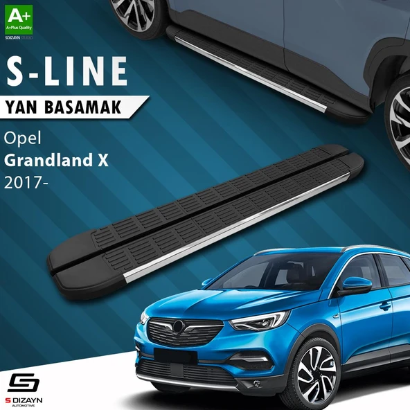 S-Dizayn Opel Grandland X S-Line Krom Yan Basamak 183 Cm 2017-2024 A+ Kalite ürün görseli