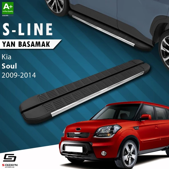 S-Dizayn Kia Soul S-Line Krom Yan Basamak 173 Cm 2009-2014 A+ Kalite ürün görseli