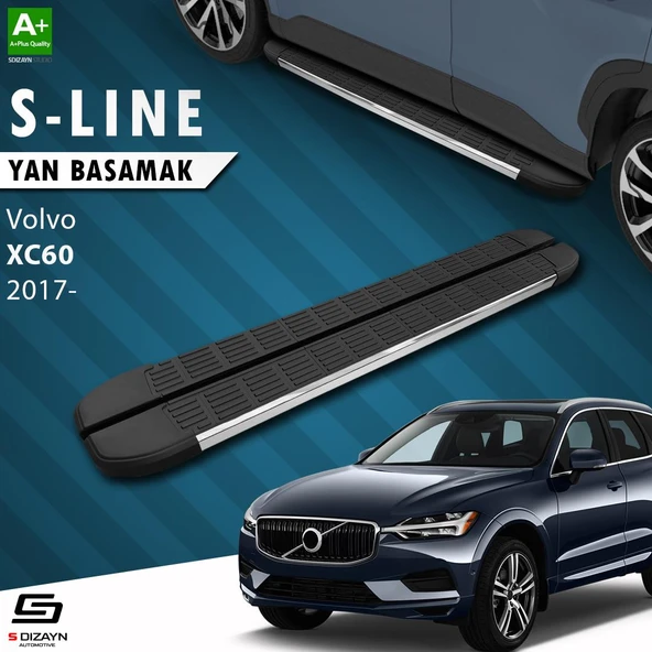 S-Dizayn Volvo Xc60 2 S-Line Krom Yan Basamak 193 Cm 2017-2023 A+ Kalite ürün görseli