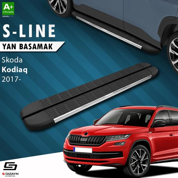 S-Dizayn Skoda Kodiaq S-Line Krom Yan Basamak 193 Cm 2017-2023 A+ Kalite ürün görseli