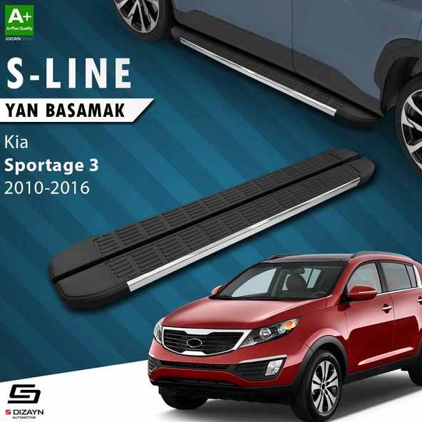 S-Dizayn Kia Sportage 3 S-Line Krom Yan Basamak 173 Cm 2010-2016 A+ Kalite ürün görseli