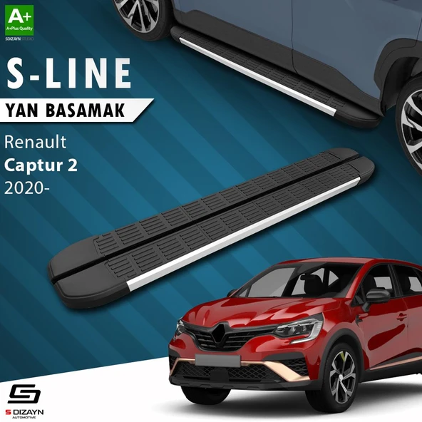 S-Dizayn Renault Captur 2 S-Line Aluminyum Yan Basamak 183 Cm 2020 Üzeri A+ Kalite ürün görseli
