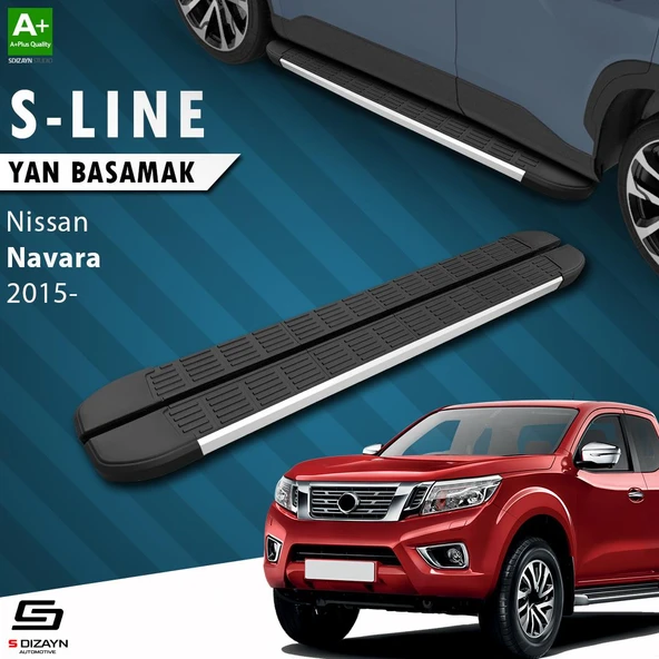 S-Dizayn Nissan Navara 3 S-Line Aluminyum Yan Basamak 203 Cm 2015 Üzeri A+ Kalite ürün görseli