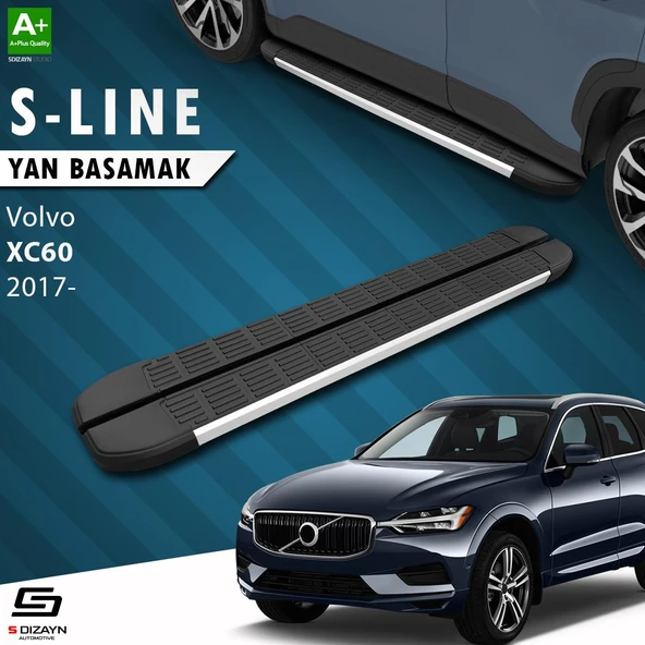 S-Dizayn Volvo Xc60 2 S-Line Aluminyum Yan Basamak 193 Cm 2017-2023 A+ Kalite ürün görseli
