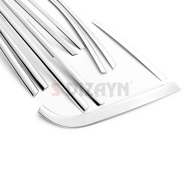 S-Dizayn Hyundai Bayon Krom Cam Çerçevesi 14 Prç. 2021 Üzeri A+ Kalite - Resim 4