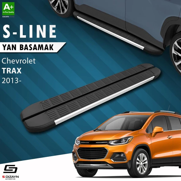 S-Dizayn Chevrolet Trax S-Line Aluminyum Yan Basamak 163 Cm 2013-2022 A+ Kalite ürün görseli