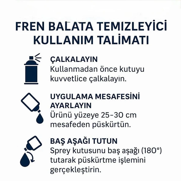 Fren Balata Temizleme Spreyi 500ml - 2
