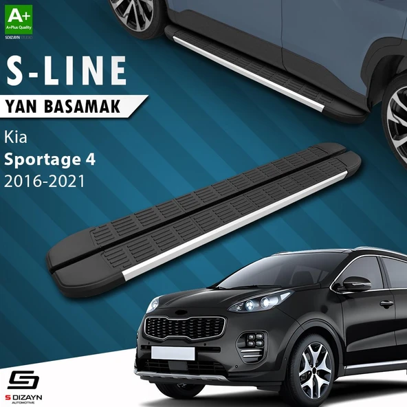 S-Dizayn Kia Sportage 4 S-Line Aluminyum Yan Basamak 173 Cm 2016-2021 A+ Kalite ürün görseli