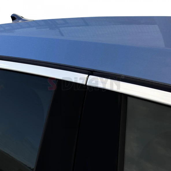 S-Dizayn Skoda Octavia A8 Sedan Krom Cam Çerçevesi 12 Prç. 2020 Üzeri A+ Kalite - Resim 6