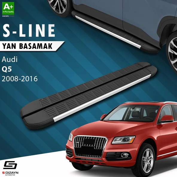 S-Dizayn Audi Q5 S-Line Aluminyum Yan Basamak 183 Cm 2008-2016 A+ Kalite ürün görseli
