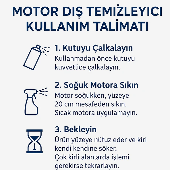 444 Motor Dış Temizleme 500 ml Sprey - 4