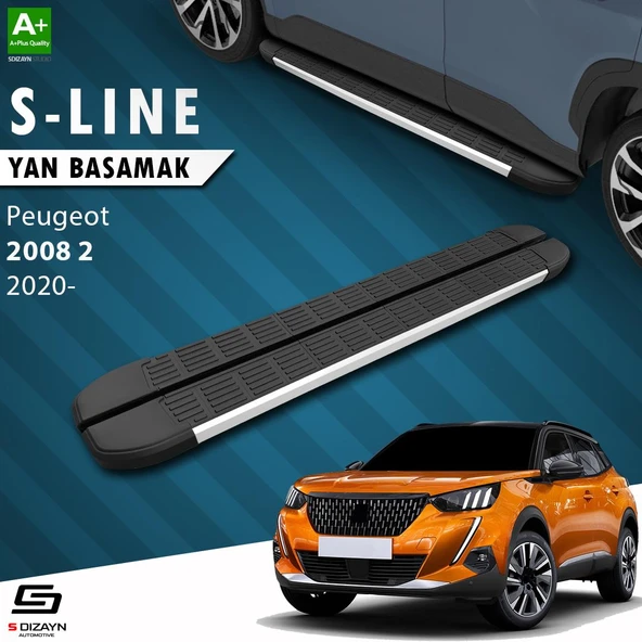 S-Dizayn Peugeot 2008 2 S-Line Aluminyum Yan Basamak 183 Cm 2020 Üzeri A+ Kalite ürün görseli
