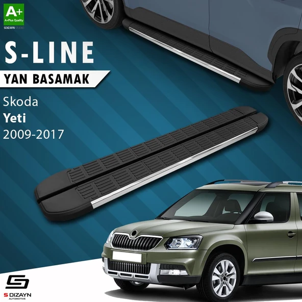 S-Dizayn Skoda Yeti S-Line Krom Yan Basamak 173 Cm 2009-2017 A+ Kalite ürün görseli