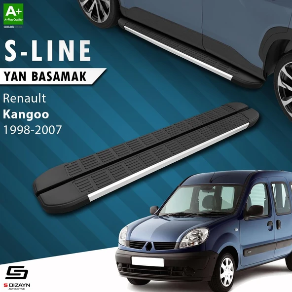 S-Dizayn Renault Kangoo S-Line Aluminyum Yan Basamak 183 Cm 1998-2007 A+ Kalite ürün görseli