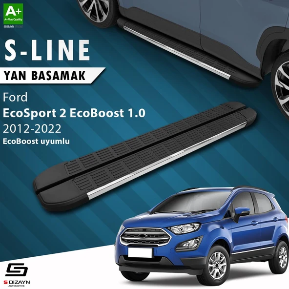 S-Dizayn Ford EcoSport 2 EcoBoost 1.0 S-Line Krom Yan Basamak 173 Cm 2012-2022 A+ Kalite ürün görseli