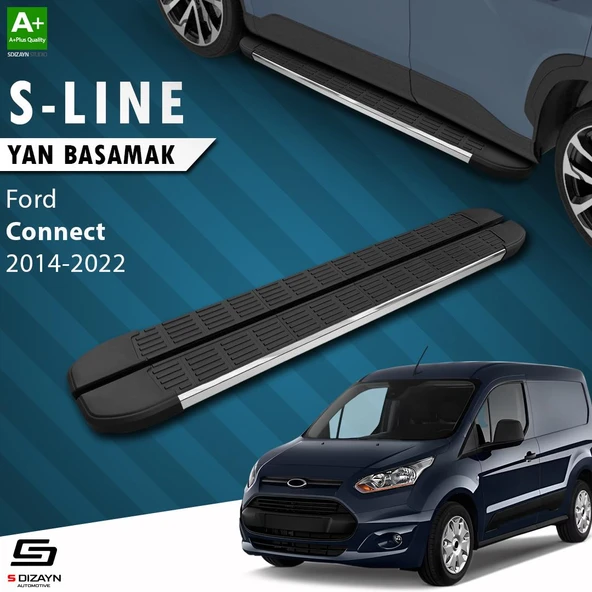 S-Dizayn Ford Connect 2 S-Line Krom Yan Basamak 183 Cm 2014-2023 A+ Kalite ürün görseli