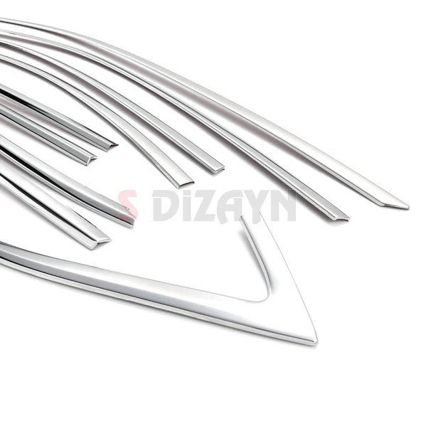 S-Dizayn Skoda Octavia A8 Sedan Krom Cam Çerçevesi 12 Prç. 2020 Üzeri A+ Kalite - Resim 4