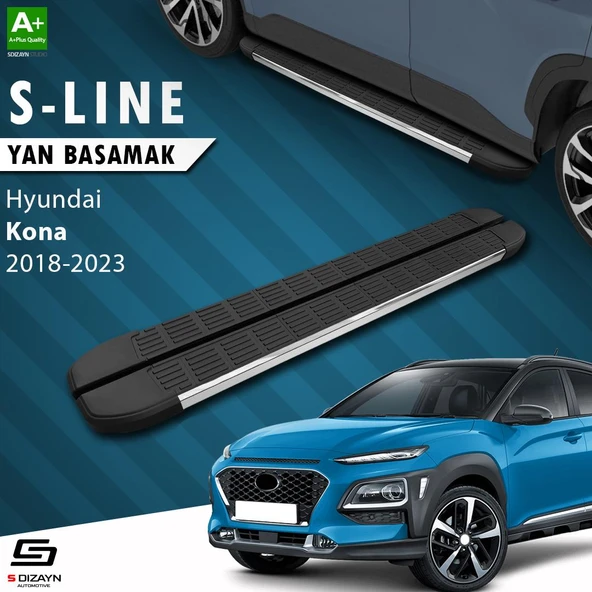 S-Dizayn Hyundai Kona S-Line Krom Yan Basamak 173 Cm 2018-2023 A+ Kalite ürün görseli